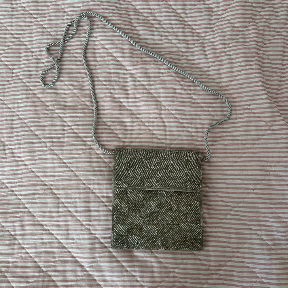 Elegant Beaded Crossbody Bag